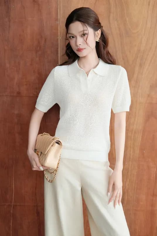 Berry Knit Polo Shirt · RR25DK39 — original RUBIES photograph 1