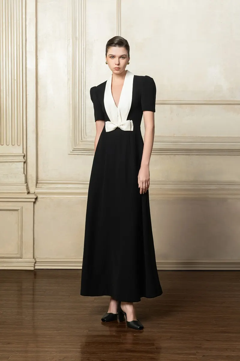 Akina Long Dress in Black — original WHITE ANT photograph