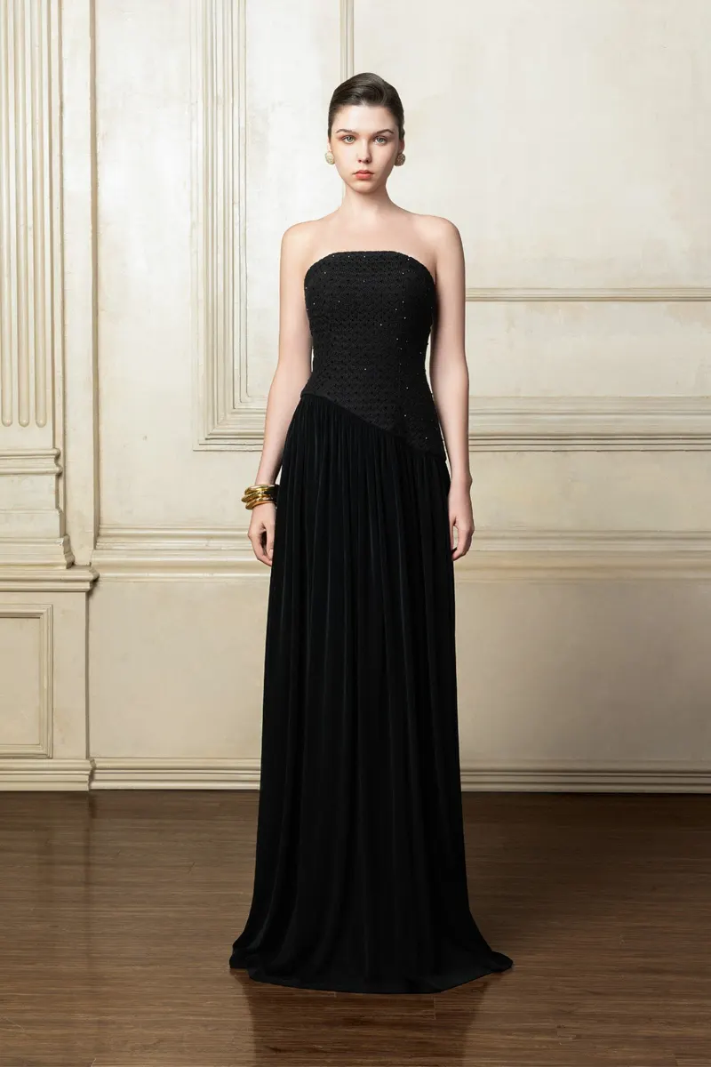 Vincent Maxi Dress in Black — original WHITE ANT photograph