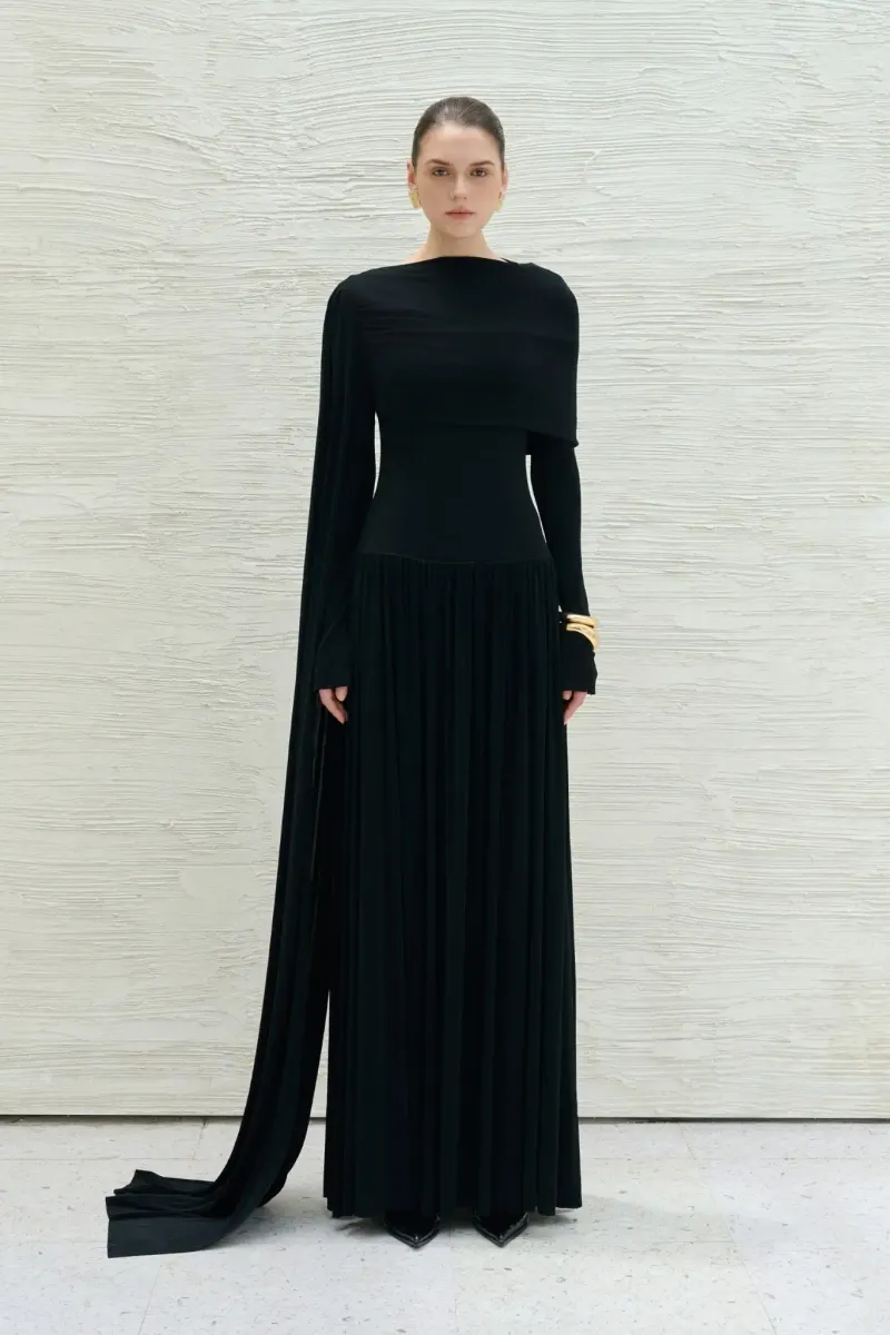 Danny Draped Long Dress — original WHITE ANT photograph 1