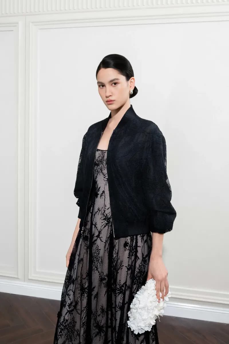 Frost Whisper Jacket in Black — original WHITE ANT photograph