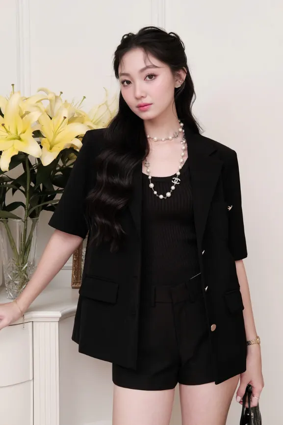 Taly Blazer · RR24KB08 in Black — original RUBIES photograph
