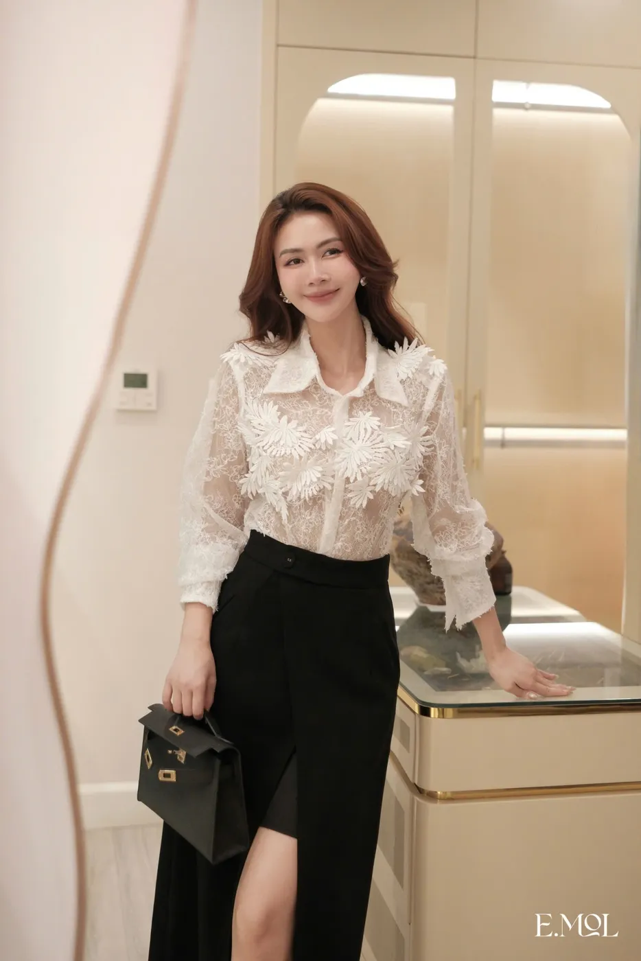 Shirt with 3d Flowers — original E.MOL photograph 1