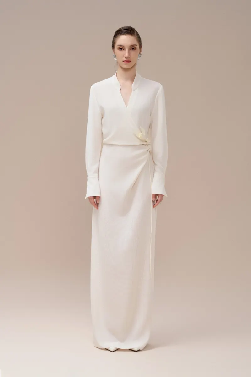 Latin Knit Dress in White — original WHITE ANT photograph
