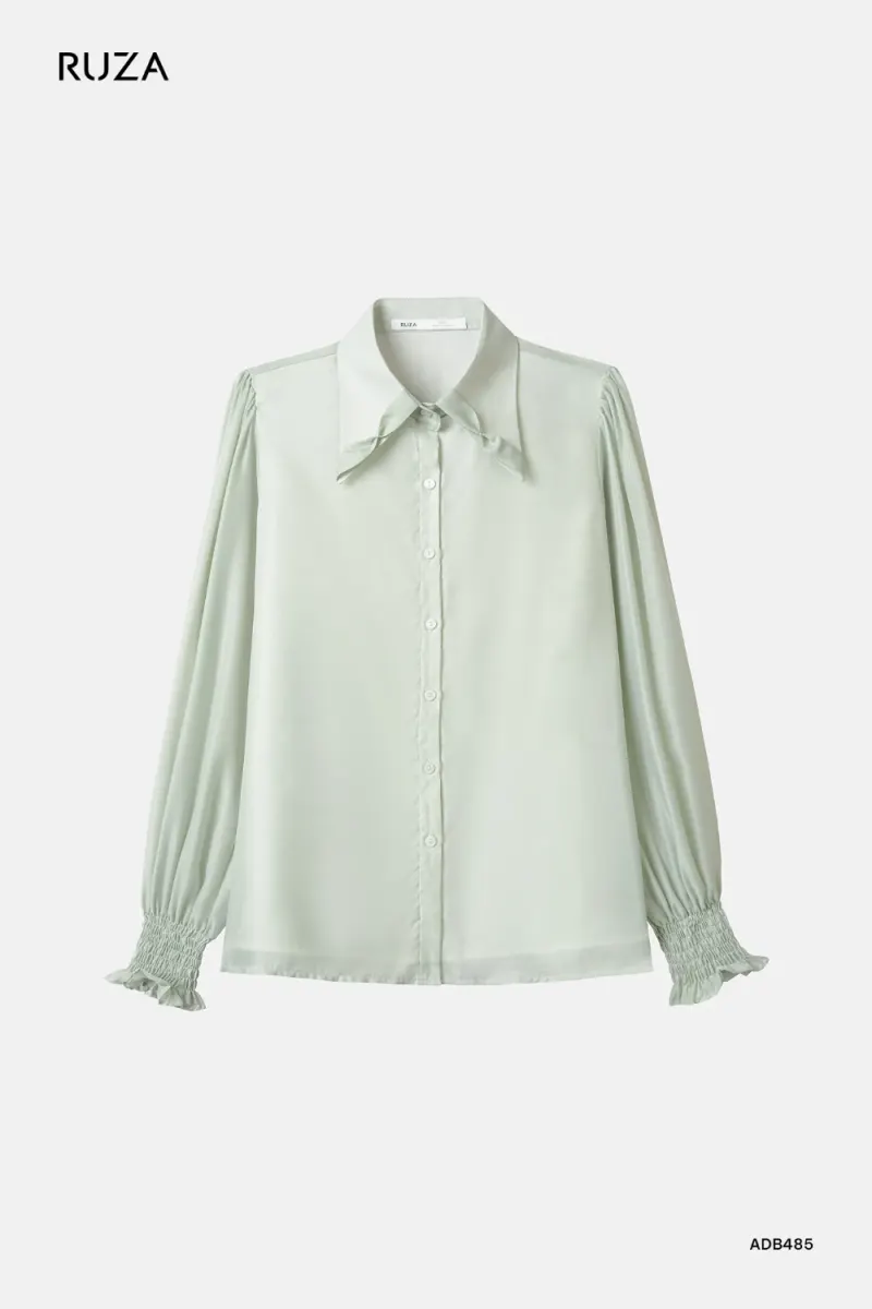 Long-Sleeve Essential Shirt in Blue