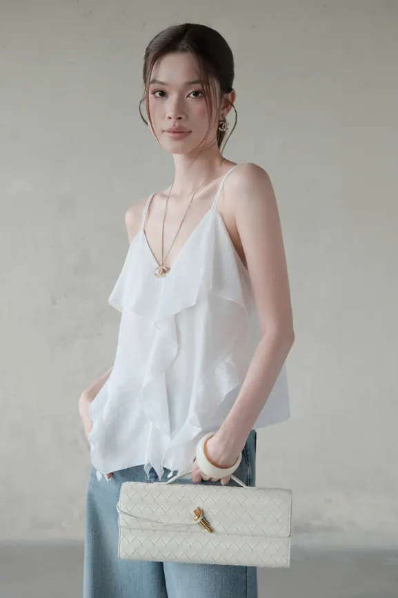 Nala Top · RR25AK75 in White — original RUBIES photograph
