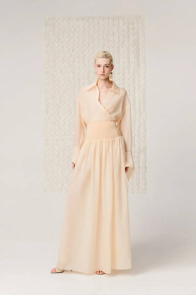 Nana Smocked Maxi Skirt — original WHITE ANT photograph 1
