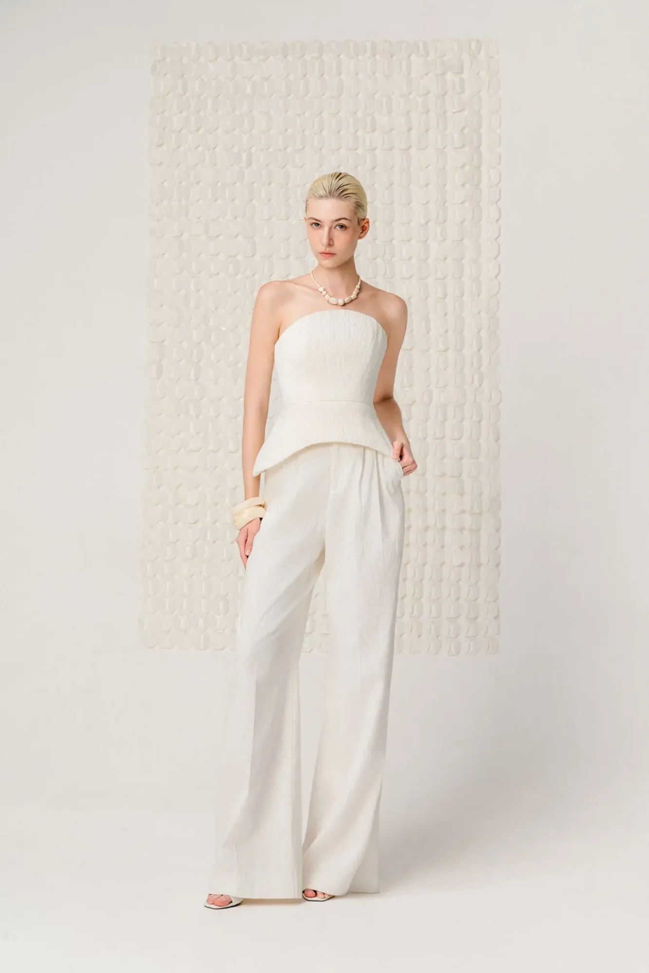 Elegant Double-Pleat Trousers — original supplier photograph 1