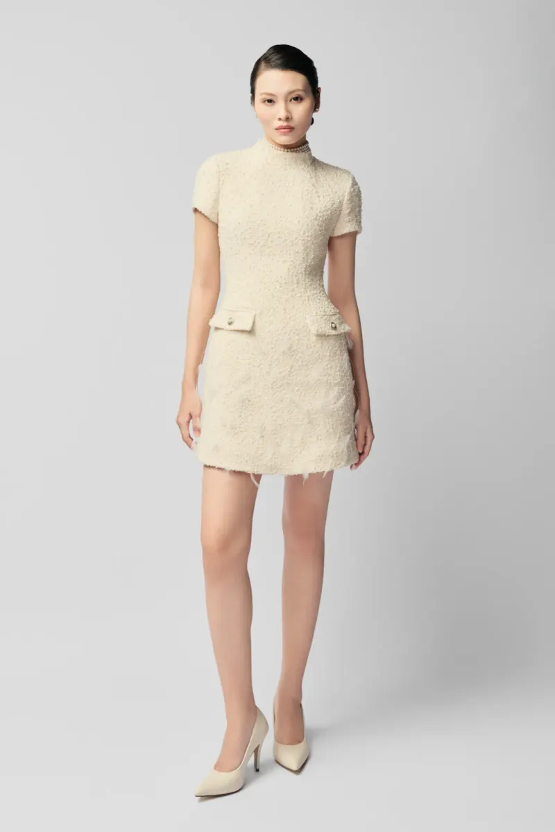 Mogan Embroidered Mini Dress — original WHITE ANT photograph 1