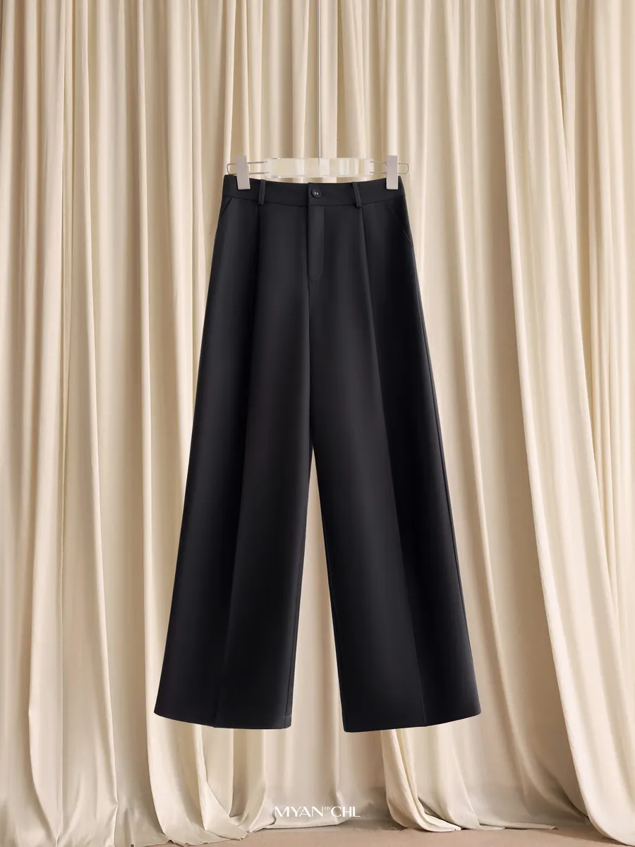 Wide Leg Pants With 1 Diagonal Pocket — original MYAN by CHL photograph 1