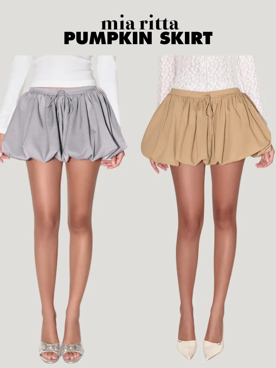 Pumpkin Skirt V1094 - Pumpkin Skirt with Pants - Short Pumpkin Skirt — original MIARITTA photograph 1