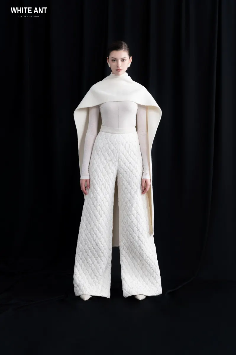 Earza Knit Wool Top in White — original WHITE ANT photograph