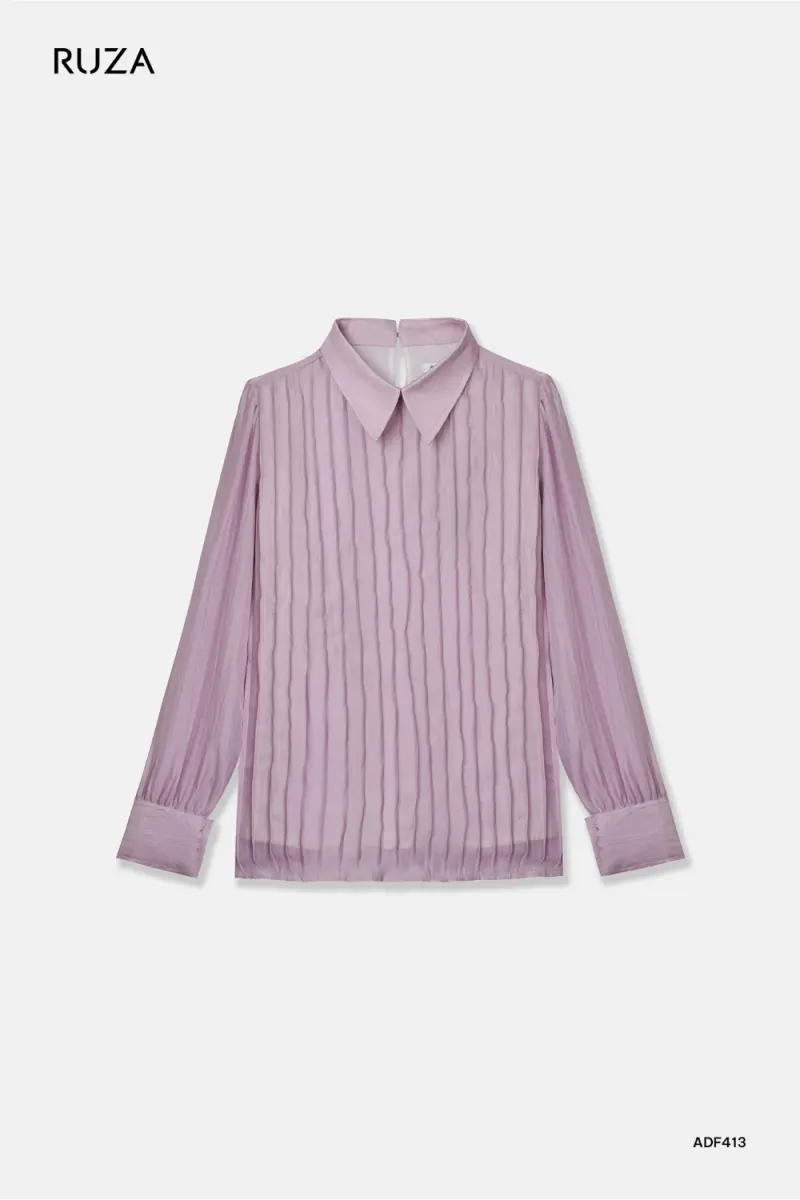 Long Sleeve Shirt Style · ADF413 in Purple