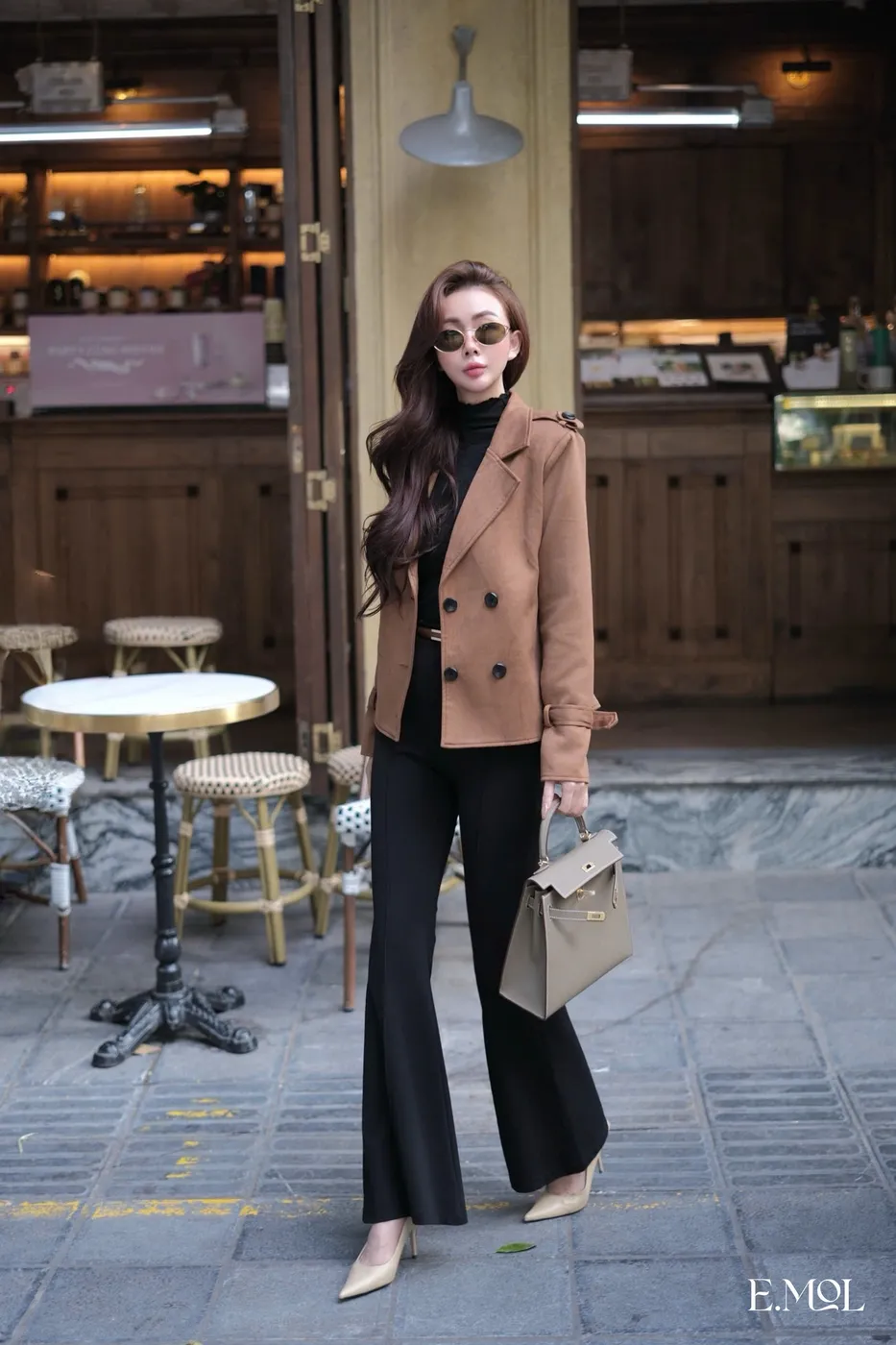 Suede Jacket (with Waist Belt) — original E.MOL photograph 1