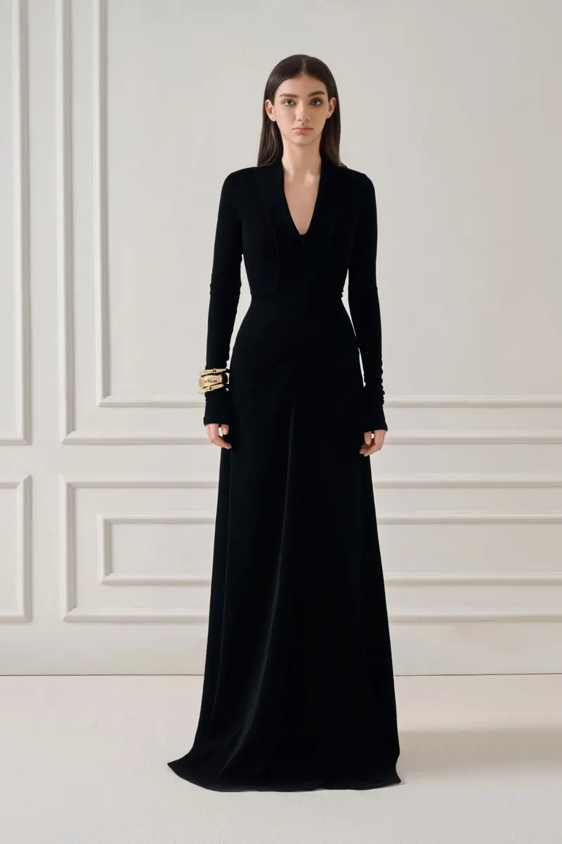 Martha Wrap Long Dress — original WHITE ANT photograph 1
