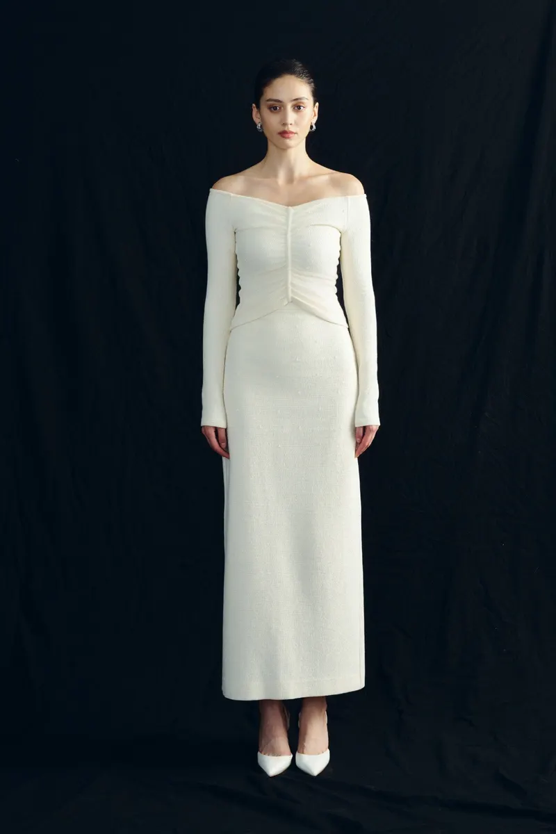Donna Knit Tops in White — original WHITE ANT photograph