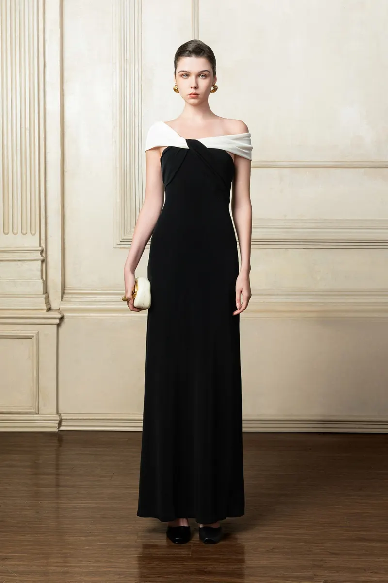 Luna Off The Shoulder Dress in Black — original WHITE ANT photograph