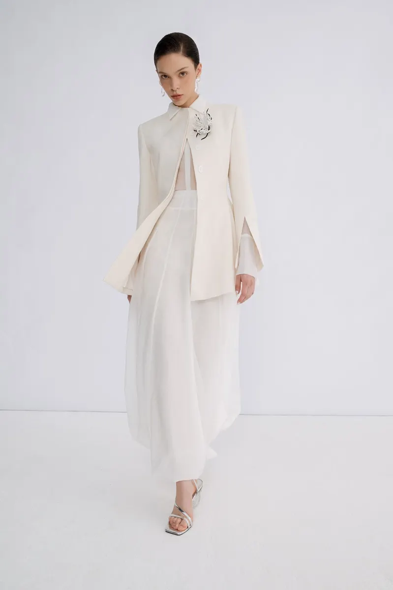 Poppy Midi Skirt in White — original WHITE ANT photograph