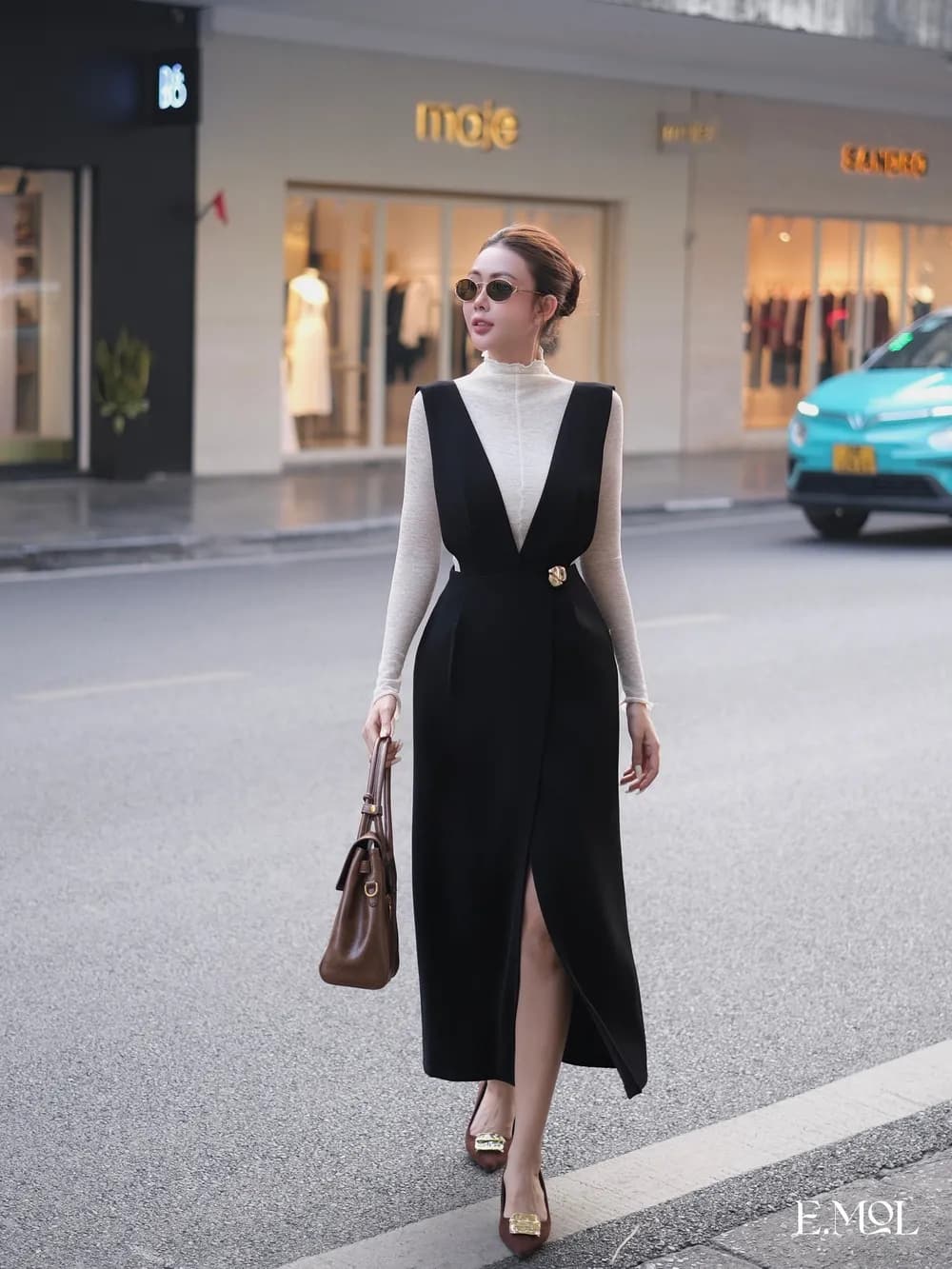 Camisole Dress with Leg Slit and Tag Attached — original E.MOL photograph 1
