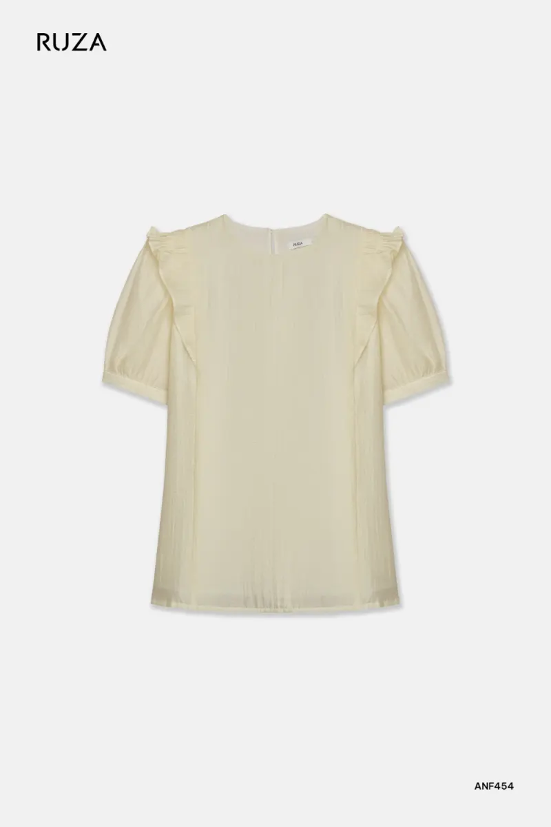 Basic Short Sleeve Shirt · ANF454 in Yellow