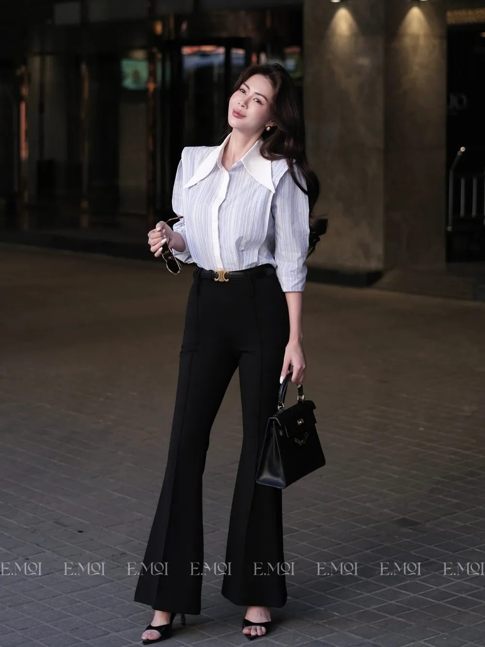 Ribbed Flared Pants — original E.MOL photograph 1