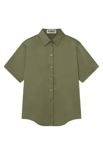 Mona Shirt · RR23AS34 in Moss — original RUBIES photograph