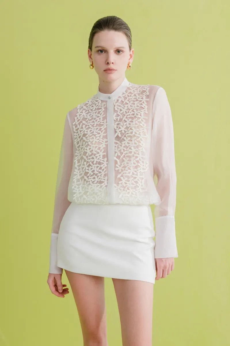 Jena Mini Skirt in White — original WHITE ANT photograph