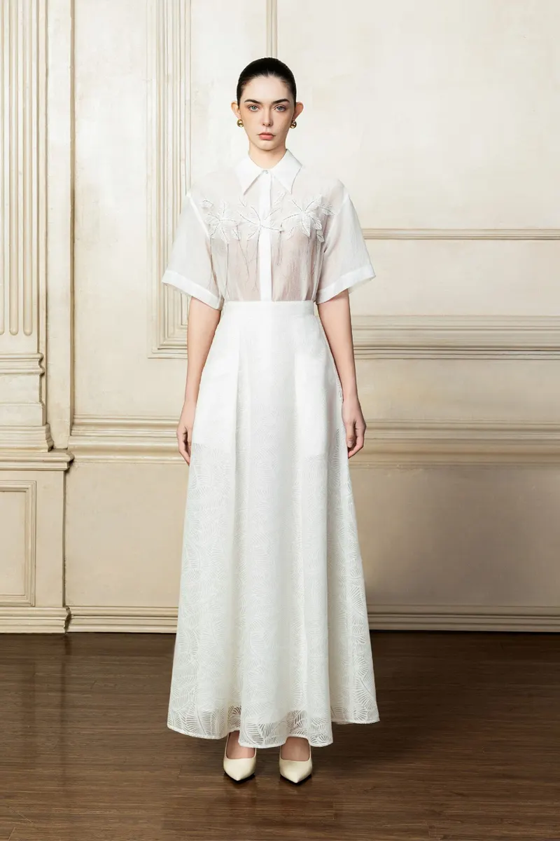 Aylin Maxi Skirt in White