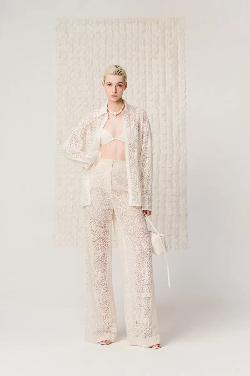 Wide-Leg Lace Pants — original WHITE ANT photograph 1