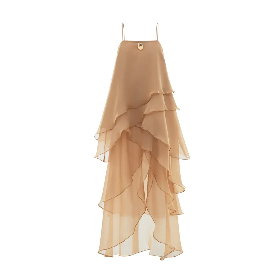 Asymmetric Layered Organza Dress — original MOLLYNISTA photograph 1