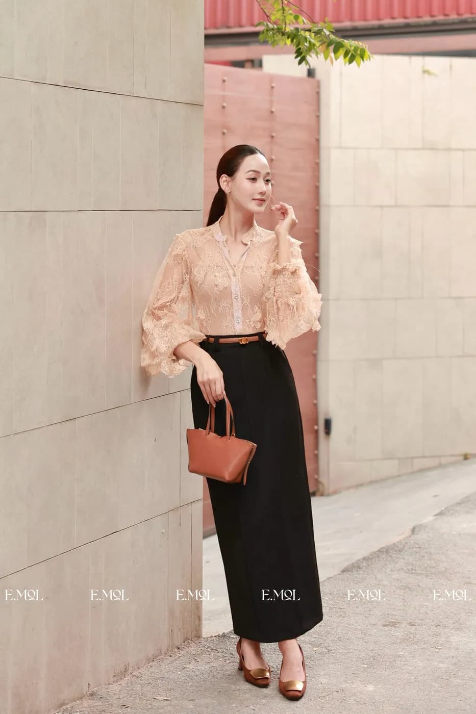 Long Ribbed Skirt — original E.MOL photograph 1