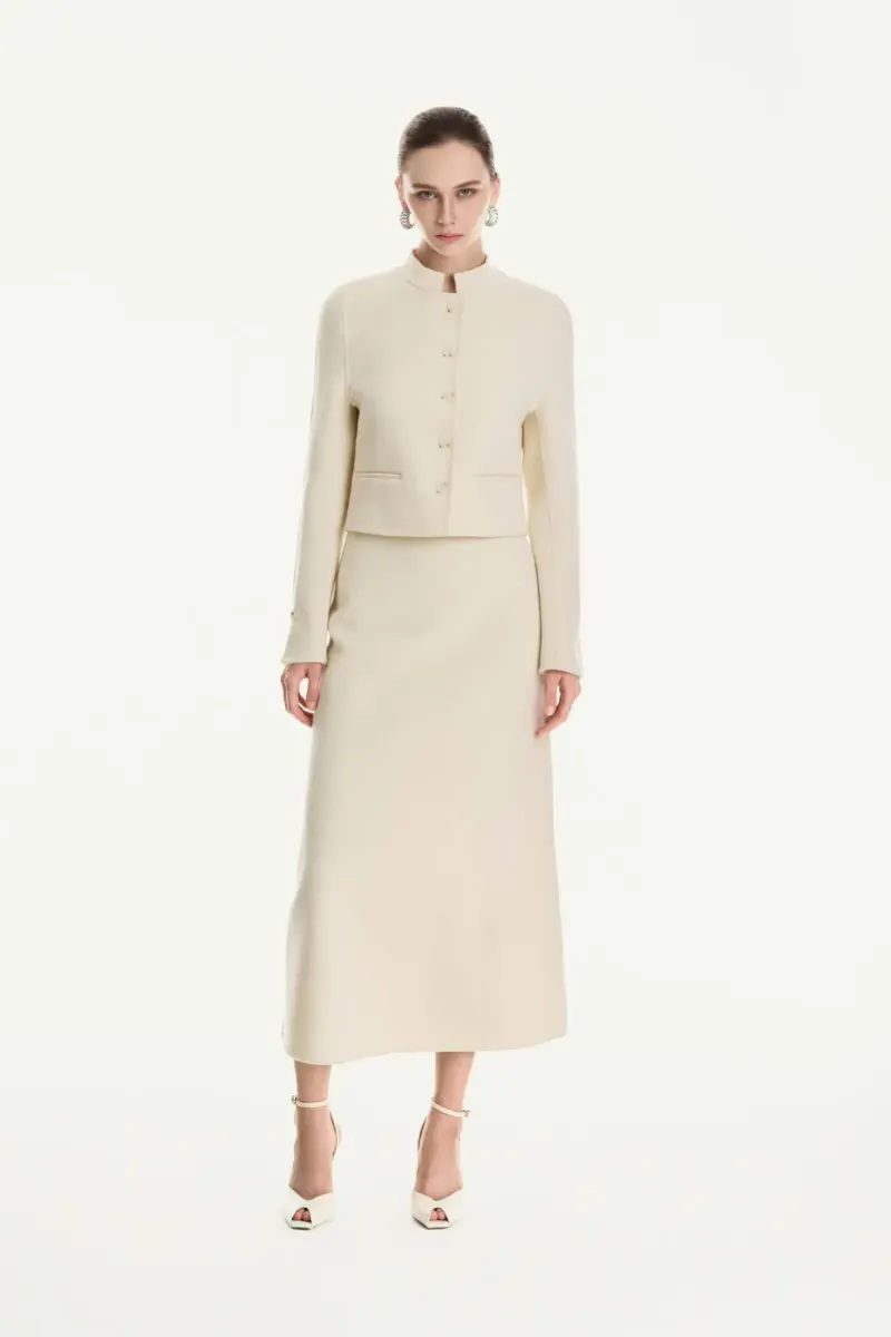 Mirella Handcrafted Cashmere Skirt — original WHITE ANT photograph 1