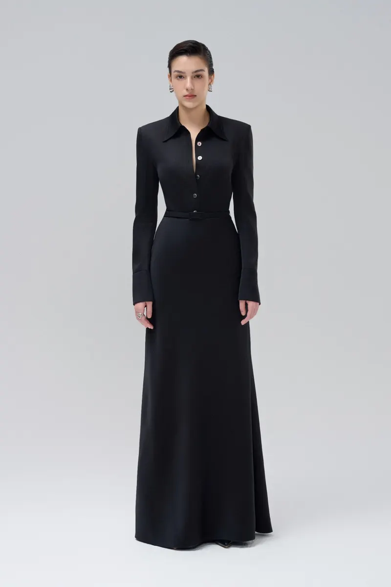 Audrey Day Dress in Black — original WHITE ANT photograph