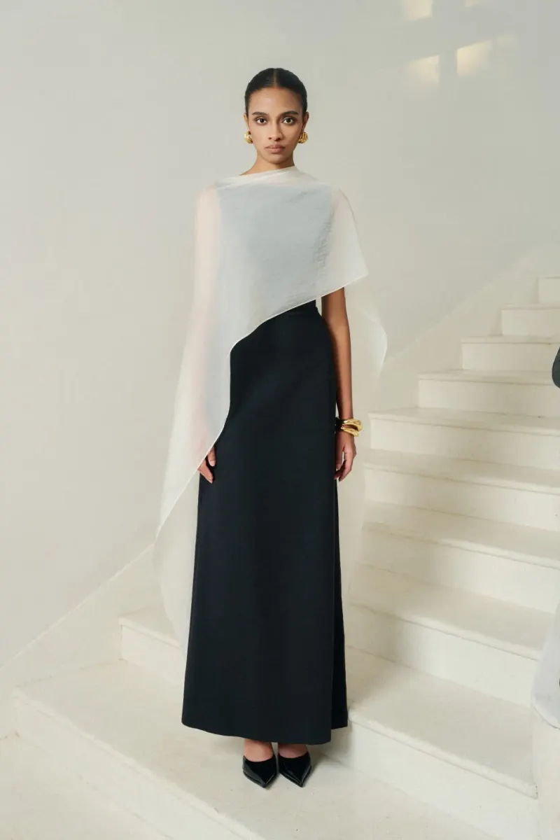 Margot Open - Back Dress in Black