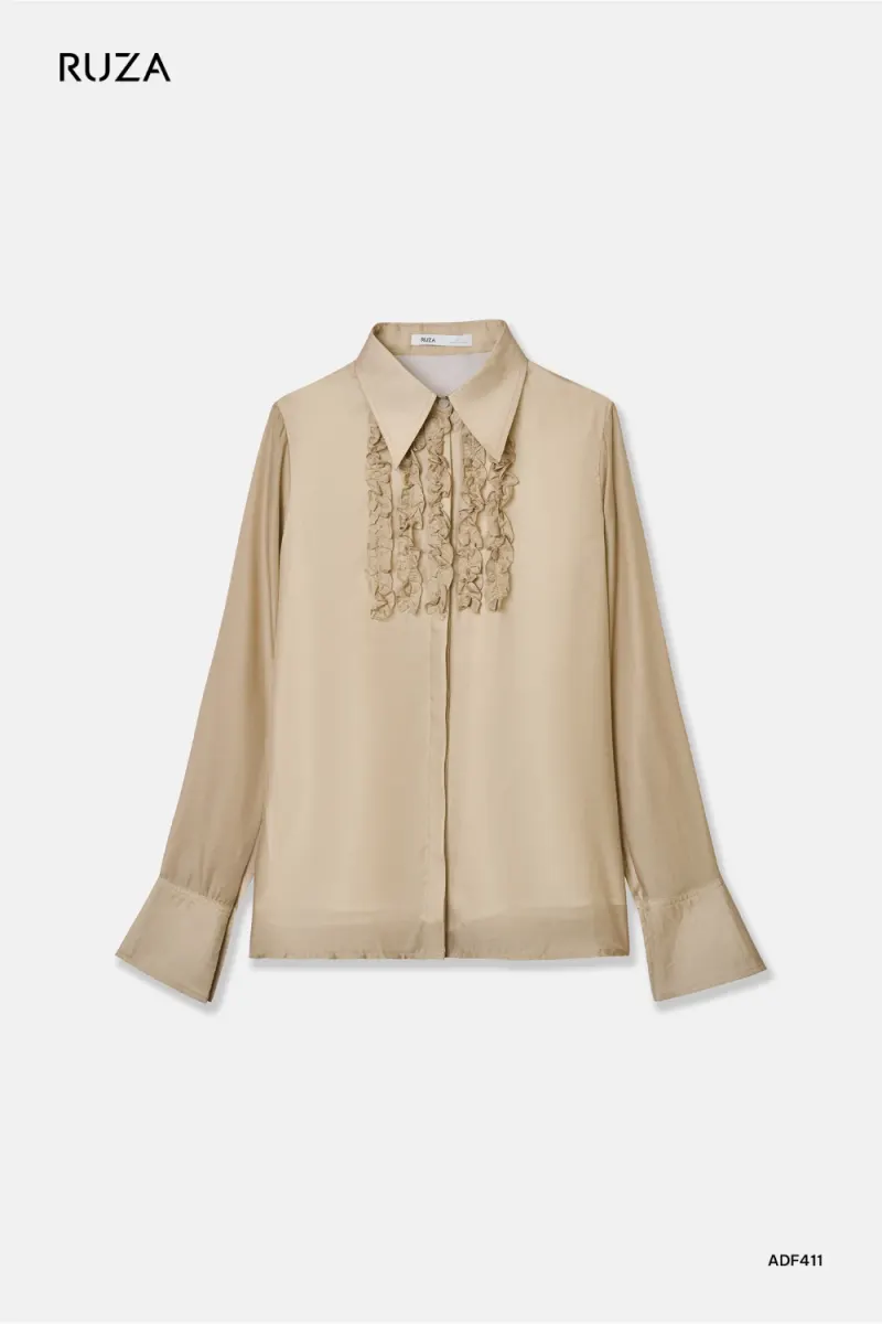 Long Sleeve Shirt Style · ADF411 in Brown