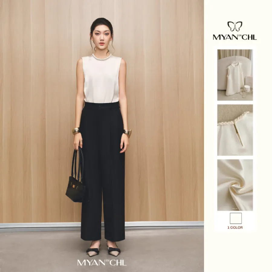 Silk Shirt With Plaited Neckline — original MYAN by CHL photograph 1