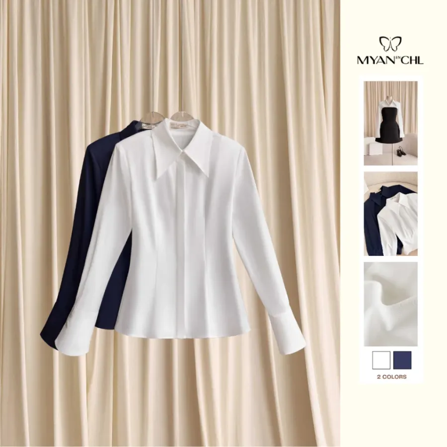 Long-Sleeved Shirt With Slim Fit — original MYAN by CHL photograph 1