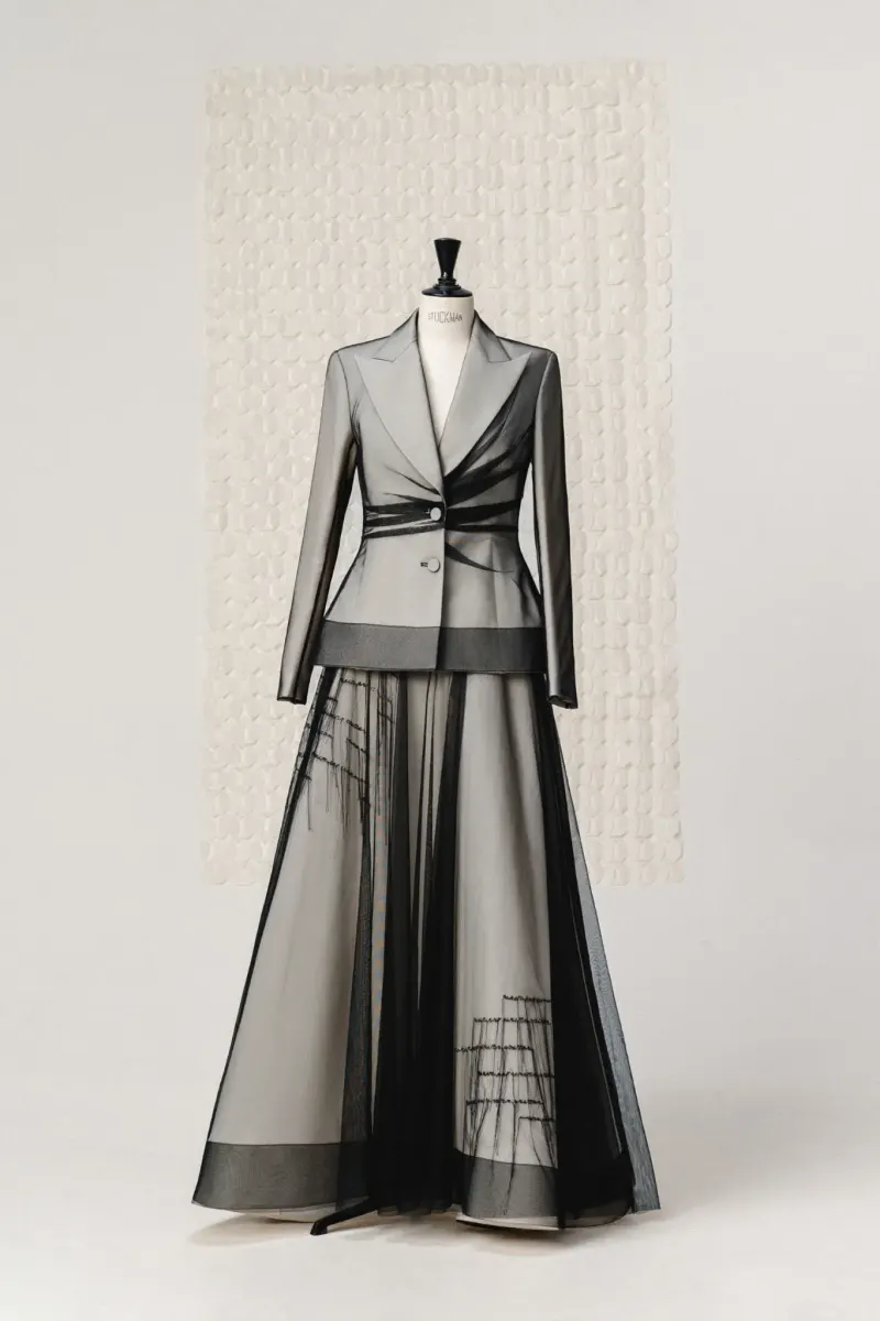 Archline Midi Skirt in Black — original WHITE ANT photograph