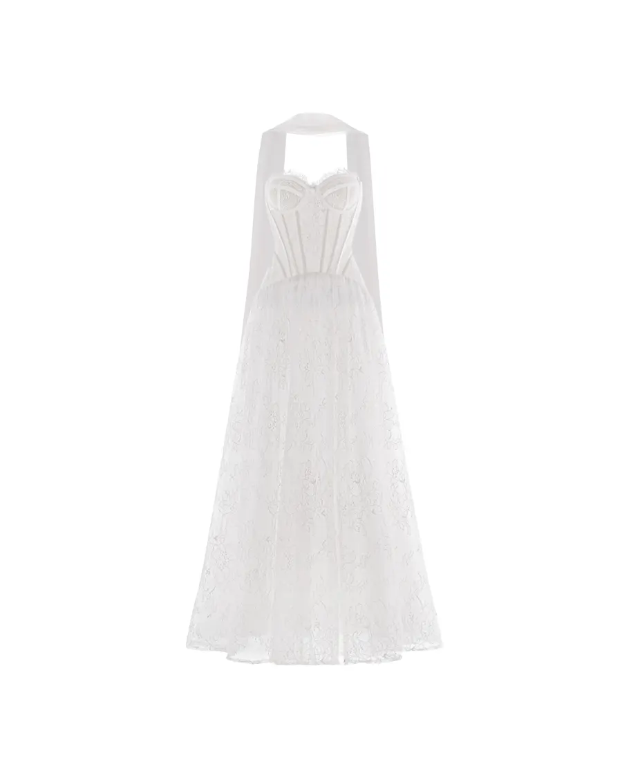 Rosaline Lace Corset Gown (Pre-Order 14 Days) — original MOLLYNISTA photograph 1