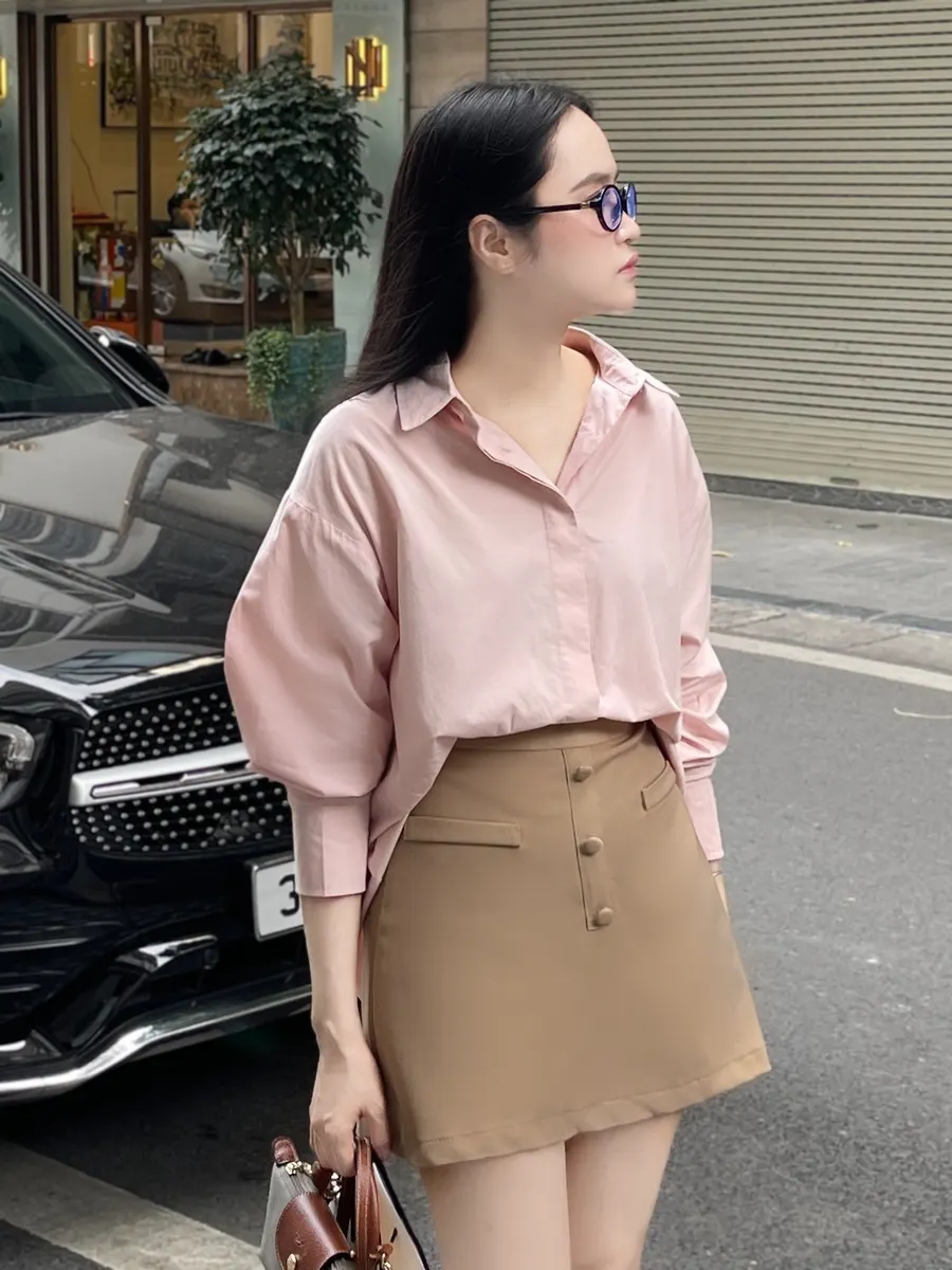 Dropped-Shoulder Textured Shirt — original MYAN by CHL photograph 1