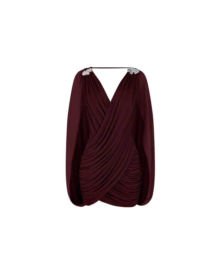 Draped Cape Dress — original MOLLYNISTA photograph 1