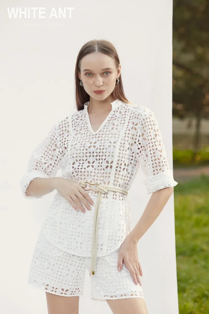Lauri Short Pants in White — original WHITE ANT photograph