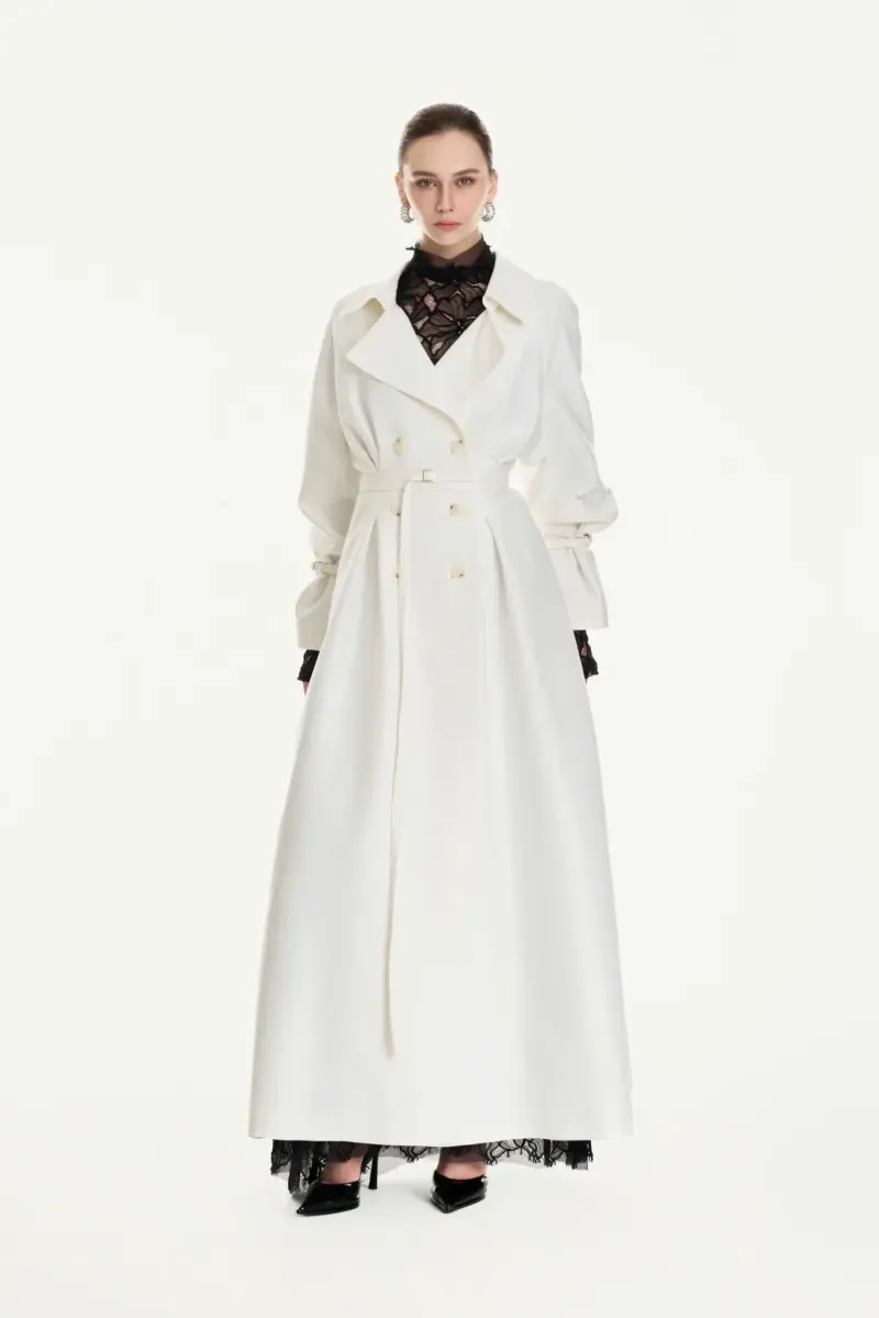 Veloura Double-Breasted Coat — original WHITE ANT photograph 1