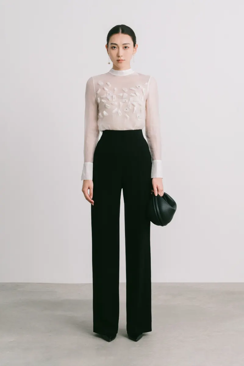 Sika Wide Leg Pants in Black — original WHITE ANT photograph