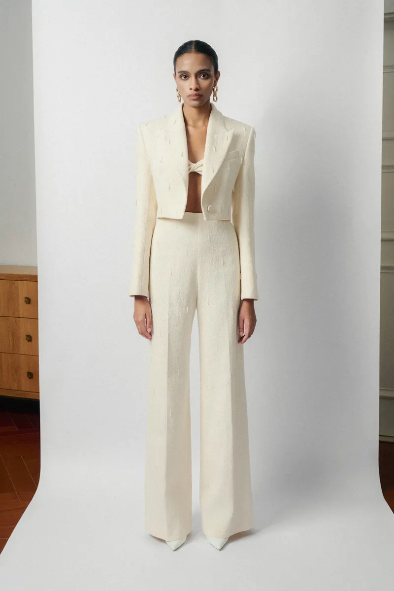 Anie Emb Wool Cropped Jacket — original WHITE ANT photograph 1