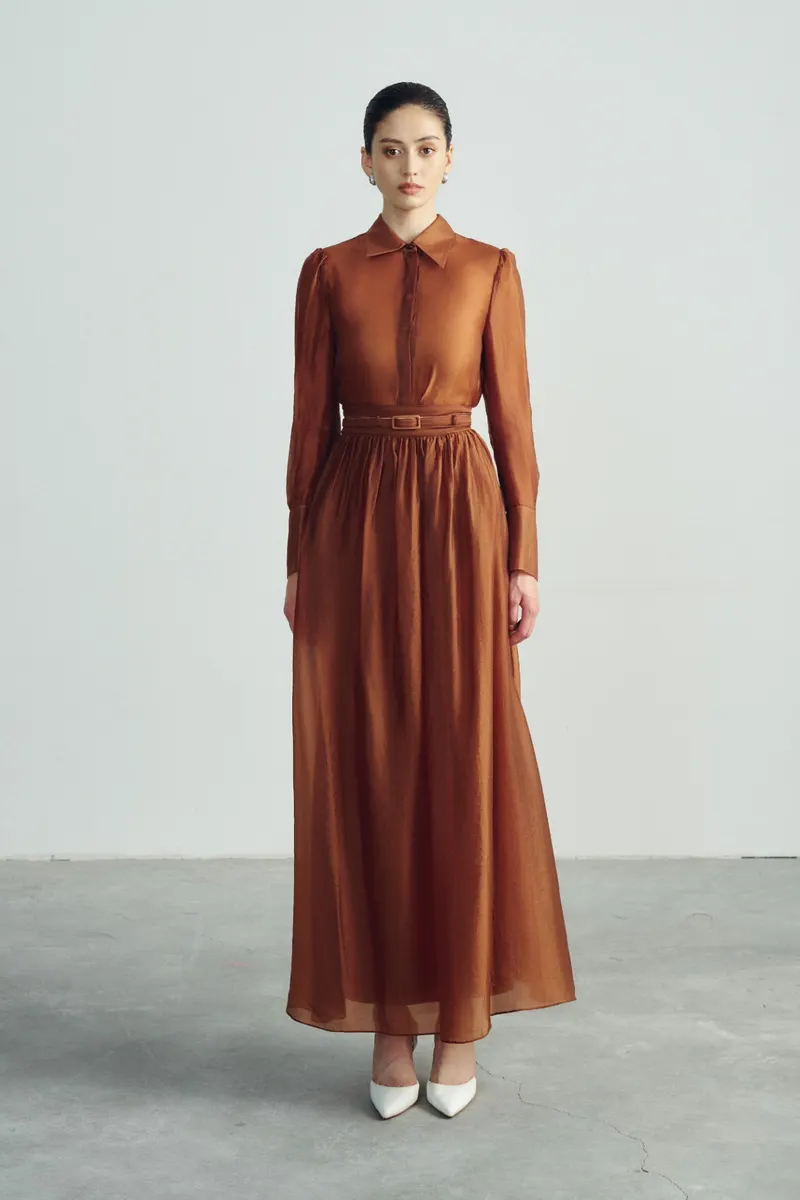 Jack Maxi Skirt in Brown — original WHITE ANT photograph