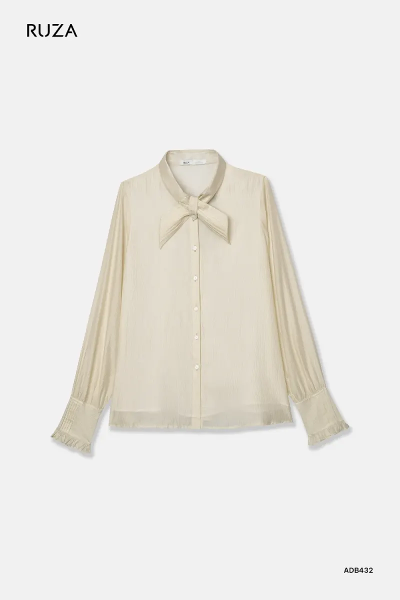 Basic Long Sleeve Shirt · ADB432 in Beige