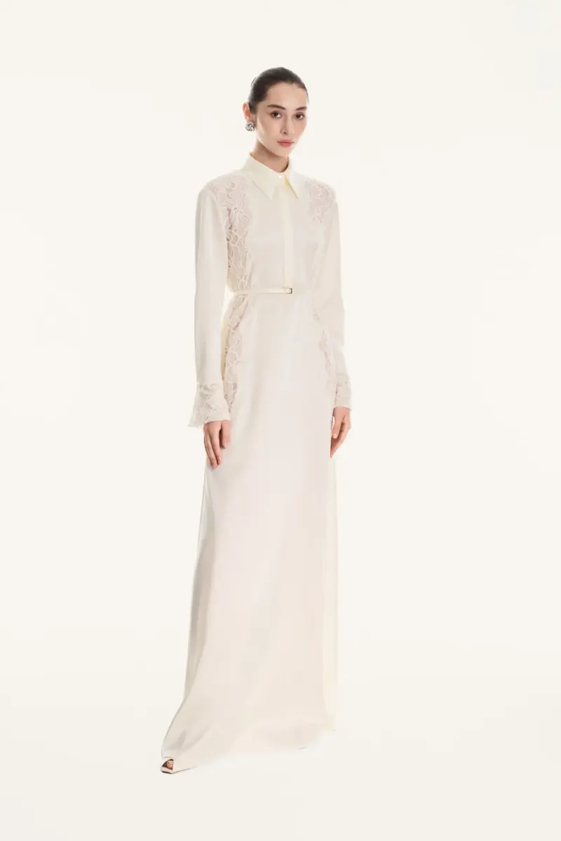 Embellished Gown Dress in White — original WHITE ANT photograph