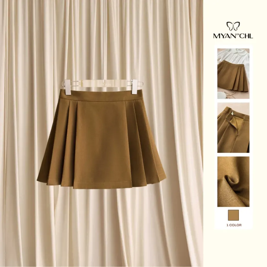 Short Skirt With 2 Rib Pleats — original MYAN by CHL photograph 1