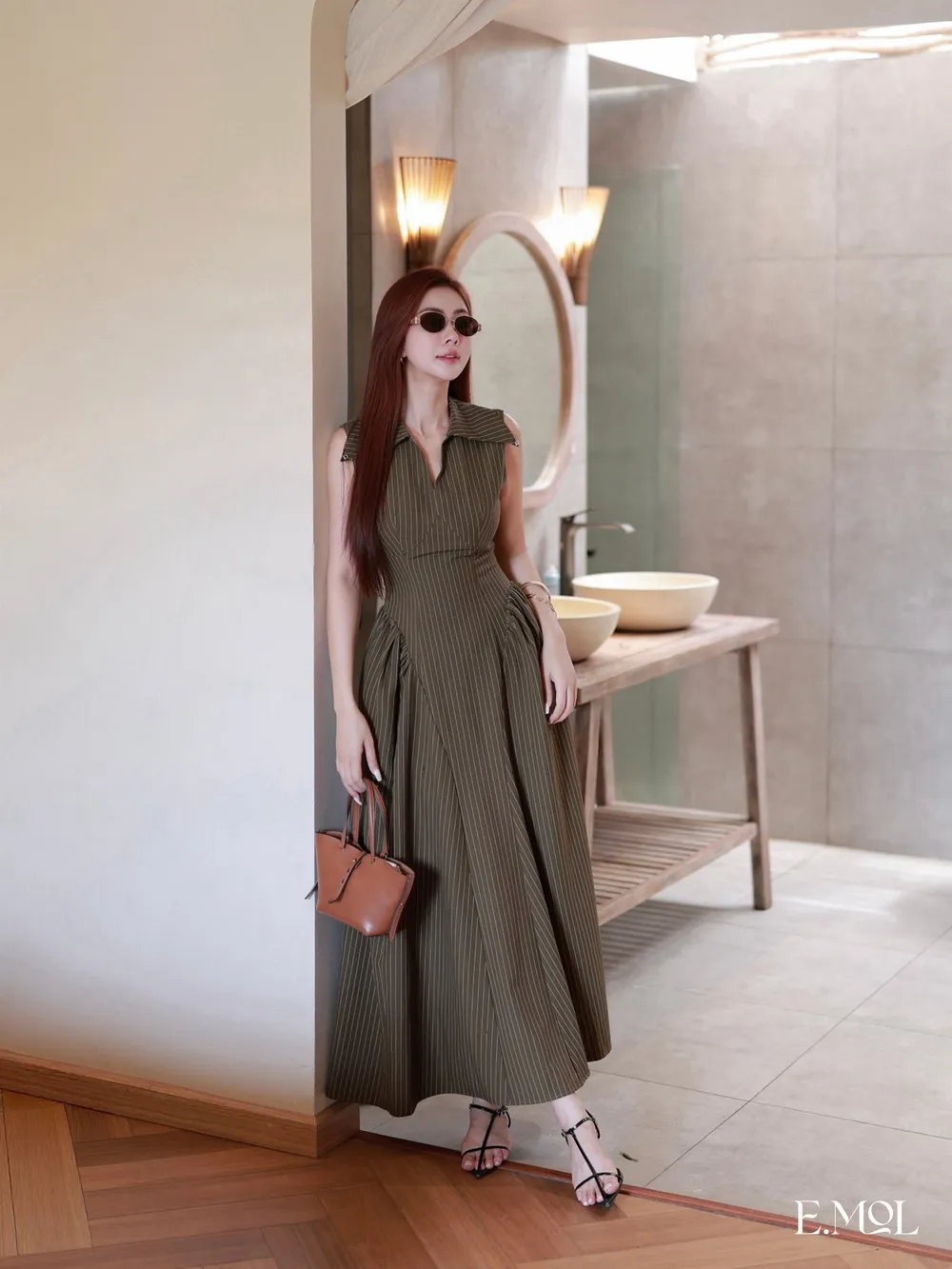 Long Turtleneck Turtleneck Dress — original E.MOL photograph 1